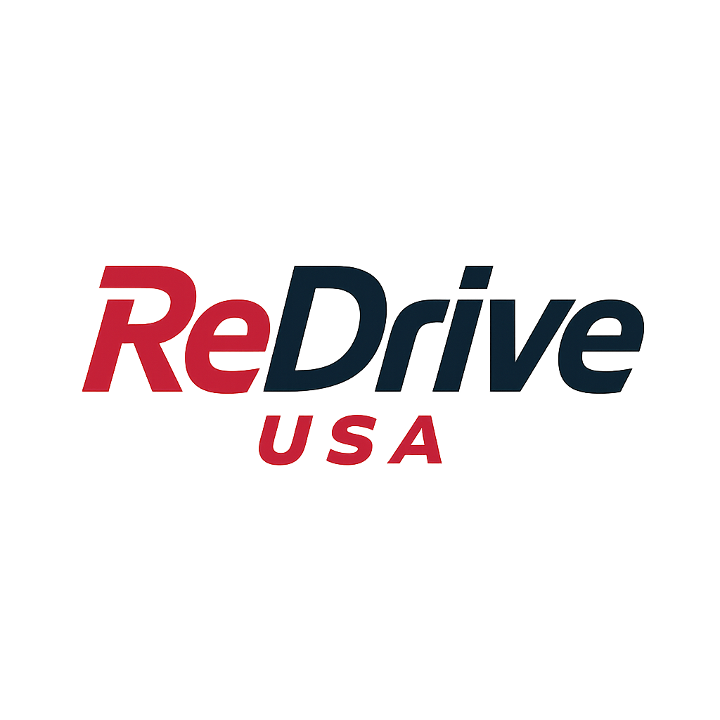 modern dynamic letters only logo for ReDrive USA-3